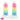 7.87in Luminous Silicone Real Soft Rainbow Dildo Hands Free Adult Pleasure Tool