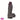 7.08in 7.48in 8.26in Ebony Real Silicone Soft Dildo Female Masturbation Toy
