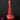 9.64in Large Silicone Unisex Red Tapered Soft Fantasy Anal Plug Dildo Dilator
