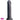 8.66in Real Silicone Soft Ebony Big Dildo For Adult G-Spot Female Beginners
