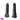 7.87in Ebony Real Uncut Silicone Soft G Spot Dildo Manual Suction Cup Dildo