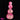 8.07in Fantasy Prominent Silicone Soft Dog Knot Big Prostate Rose Dildo