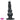 8.97in Dog Knot Black PVC Hands-Free Dildo For G-Spot Adult Pleasure Toy