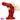 9.05in Silicone Soft Red Black Big Knot Dildo Sex Toy Monster Odd Dildo