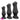 4.52in 5.7in 6.88in Small Black Soft Silicone Animal Horse Dildo For Anal Games