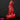 9.05in Silicone Soft Red Black Big Monster Dildo For Prostate Bedroom Use